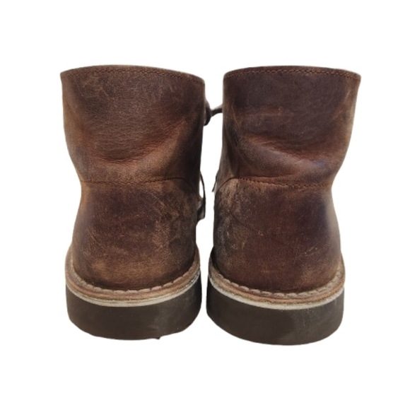 Clarks Bushacre 2 Beeswax Brown Leather Chukka Boots Men\'s US 11.5